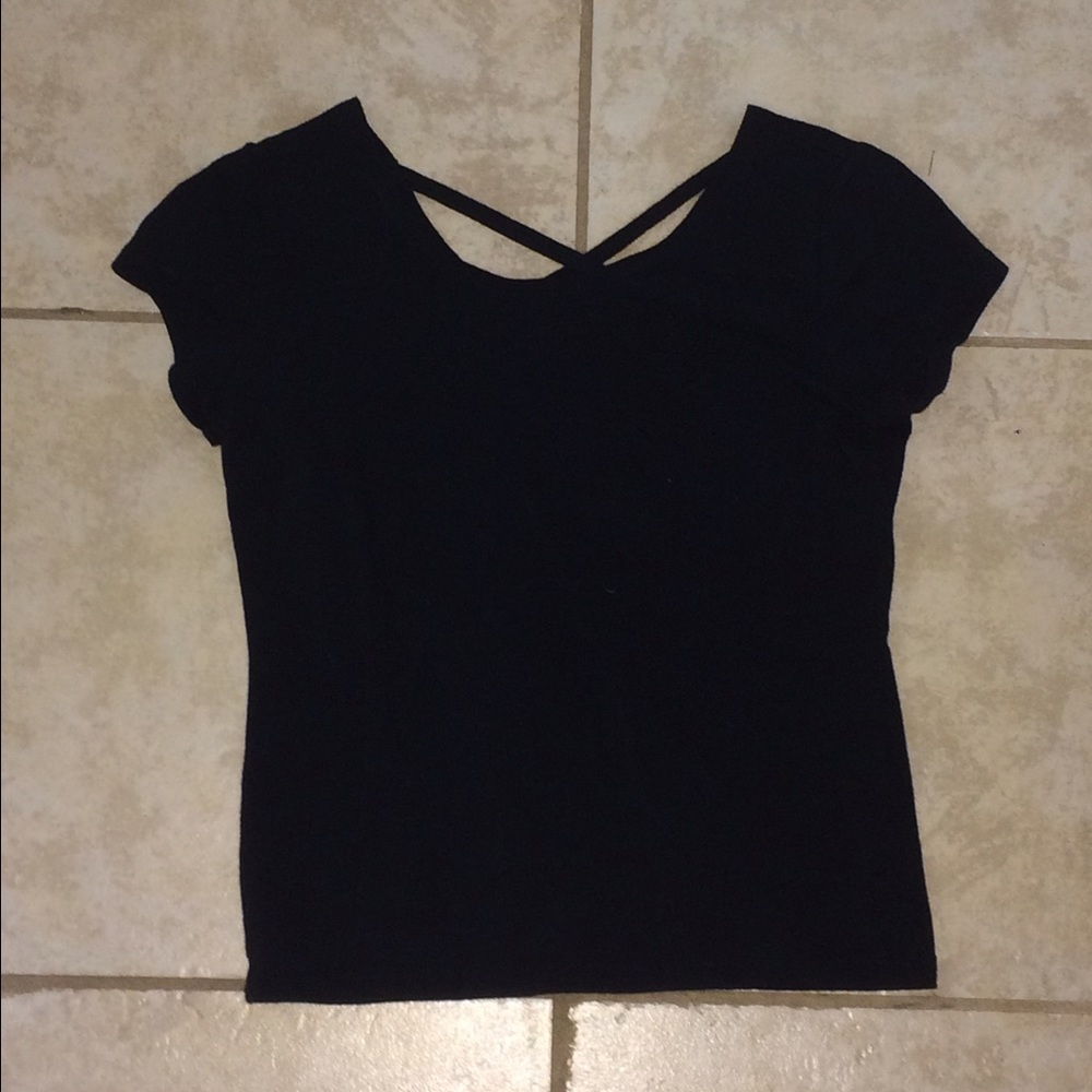 Black crop top