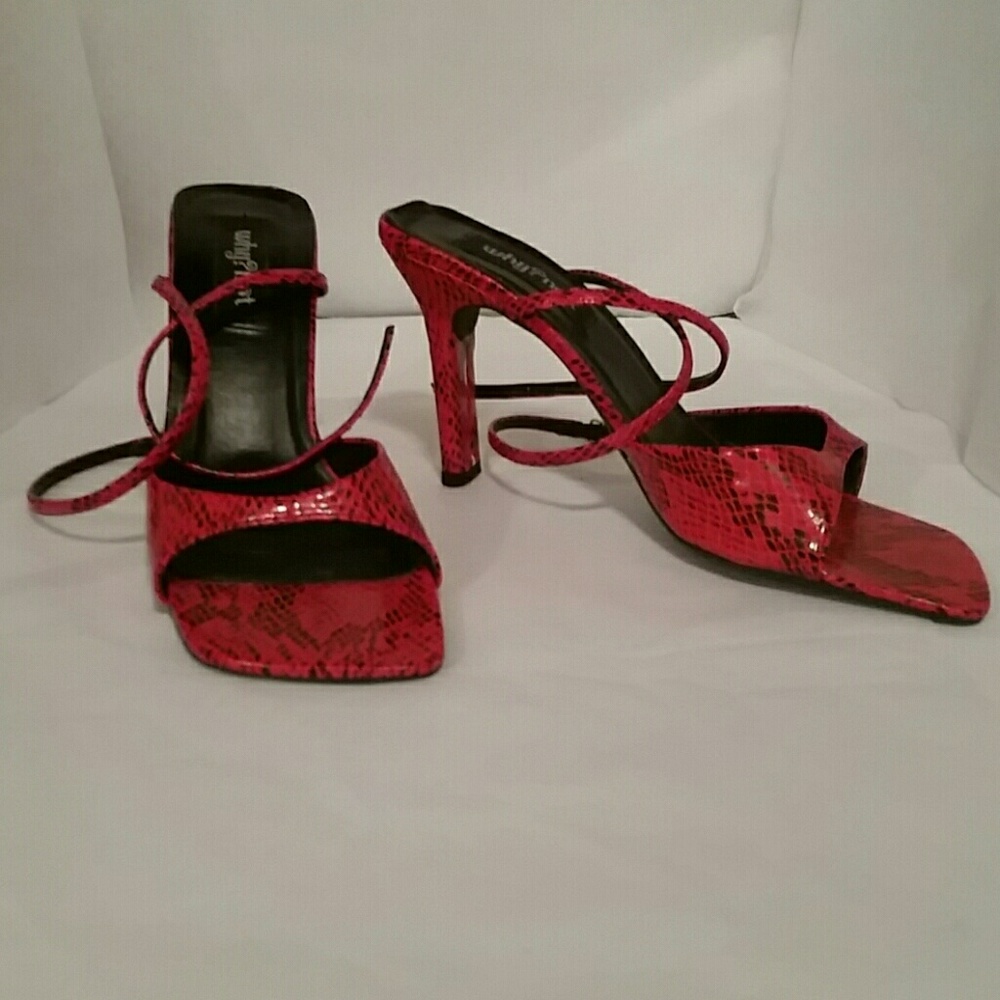 Why?Not  Women's Red & Black shoes