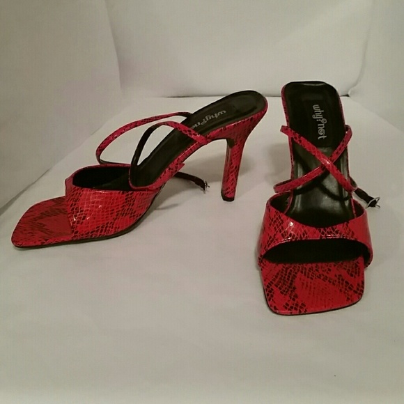 Why?Not  Women's Red & Black shoes - Picture 2 of 2