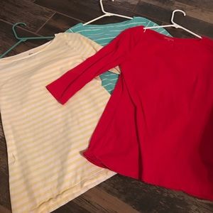 3 Merona 3/4 sleeve Tee