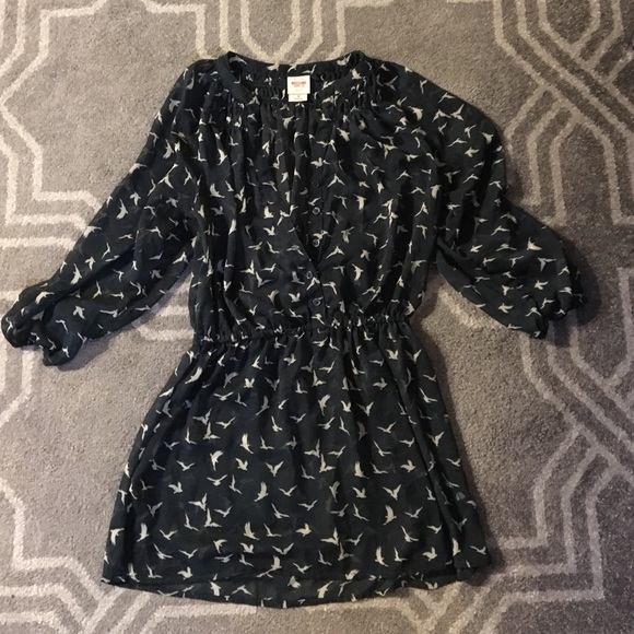 Blue bird print tunic - Picture 2 of 2