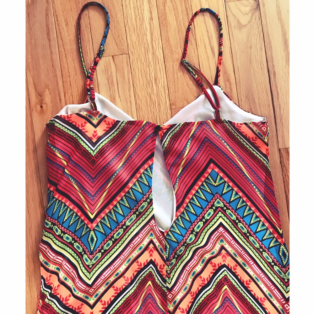 🎉HP🎉NEW SIZE S Francesca's Tribal Colorful Maxi Dress - Picture 3 of 3
