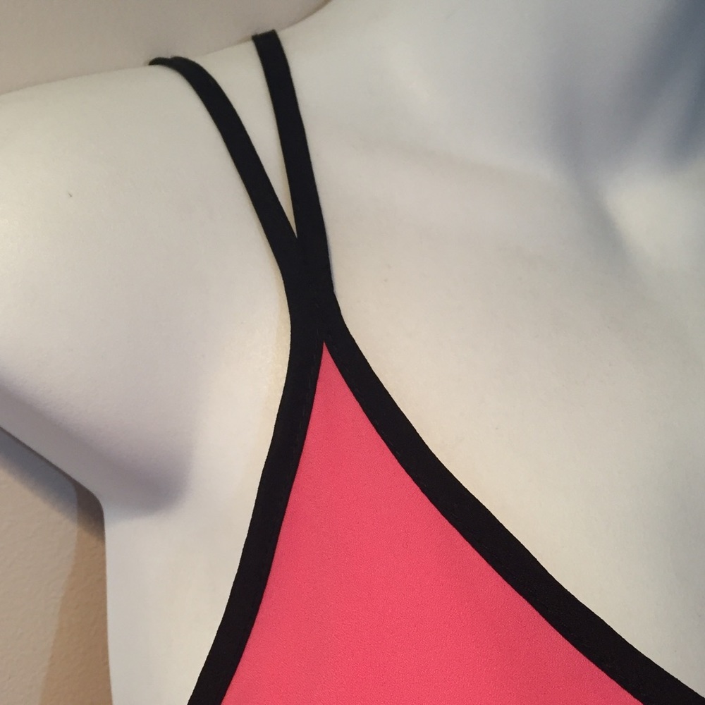 Lush Pink and black slip dress. Size small. - Picture 2 of 5