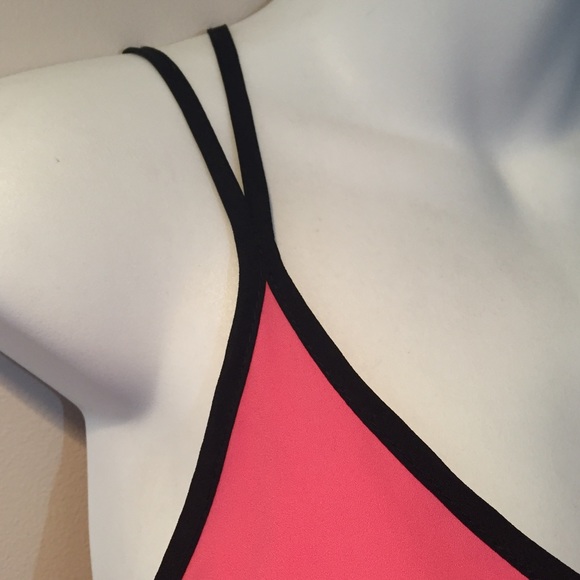 Lush Pink and black slip dress. Size small. - Picture 2 of 5