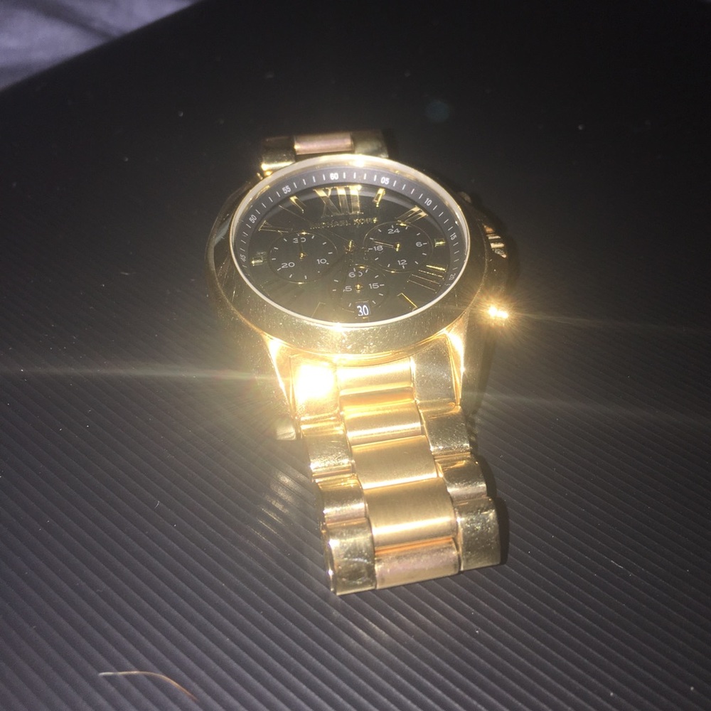 Gold Michael kors men's watch