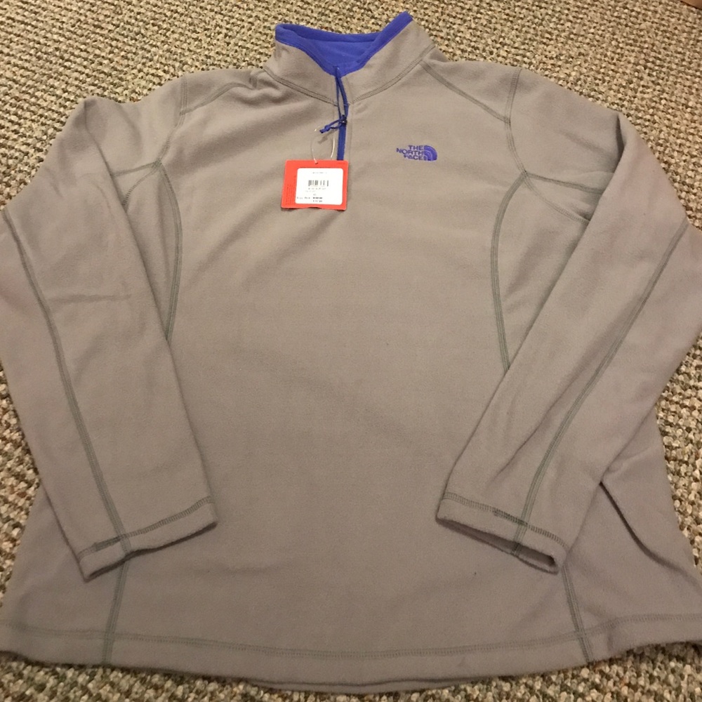 NWT North Face Half-Zip Fleece Pullover