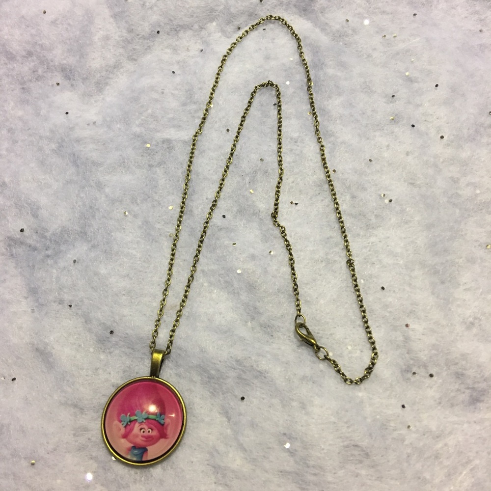 (O1) Trolls Princess Poppy Necklace - Picture 3 of 4