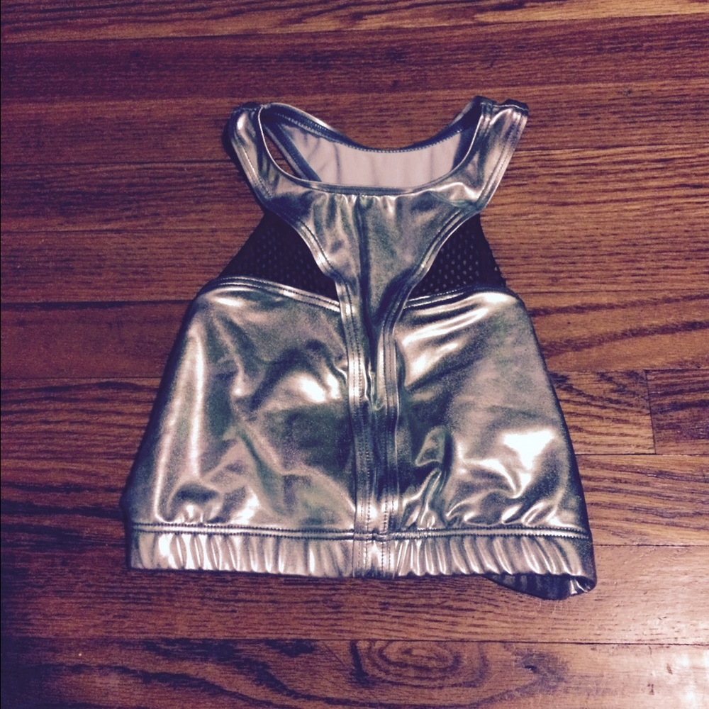 Metallic crop top