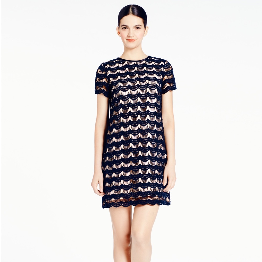 Kate Spade Virginia scalloped lace dress size 4