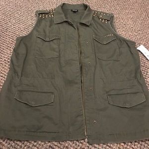 NWT Distressed Vest