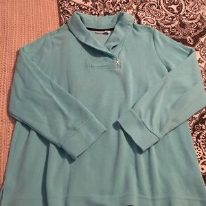 Turquoise ribbed top