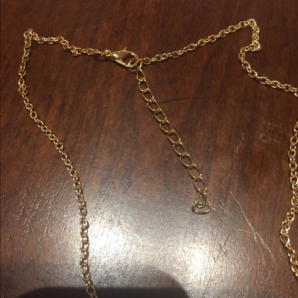 "Be Kind" hand stamped gold necklace - Picture 2 of 2