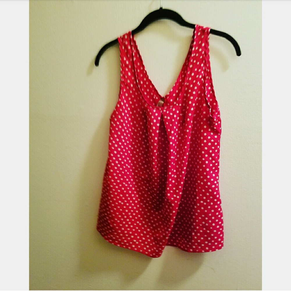Red Polka Dot Apron Tank