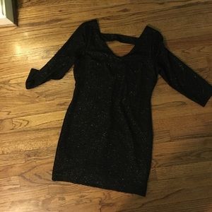 BCBGeneration black sparkly bodycon dress