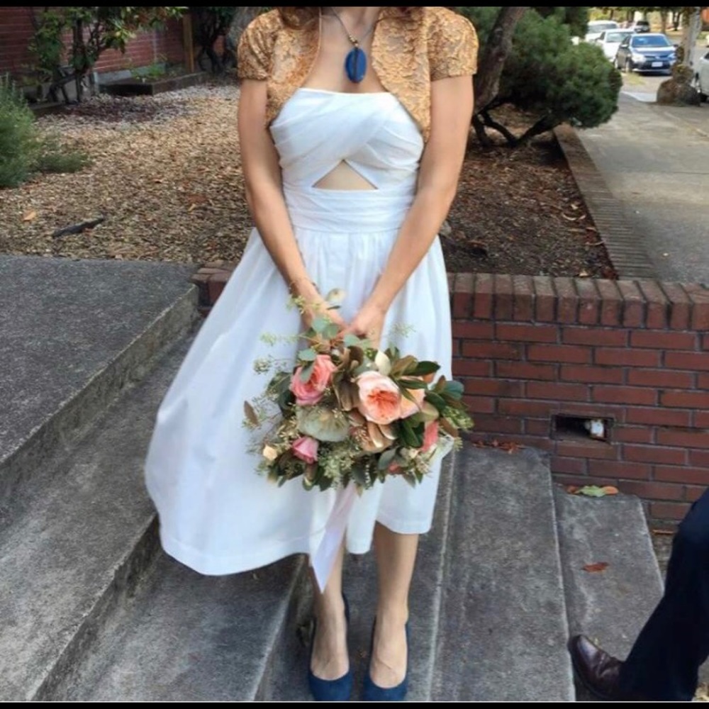 Lela Rose white dress