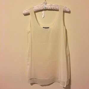 Vince Cream Double Layer Top