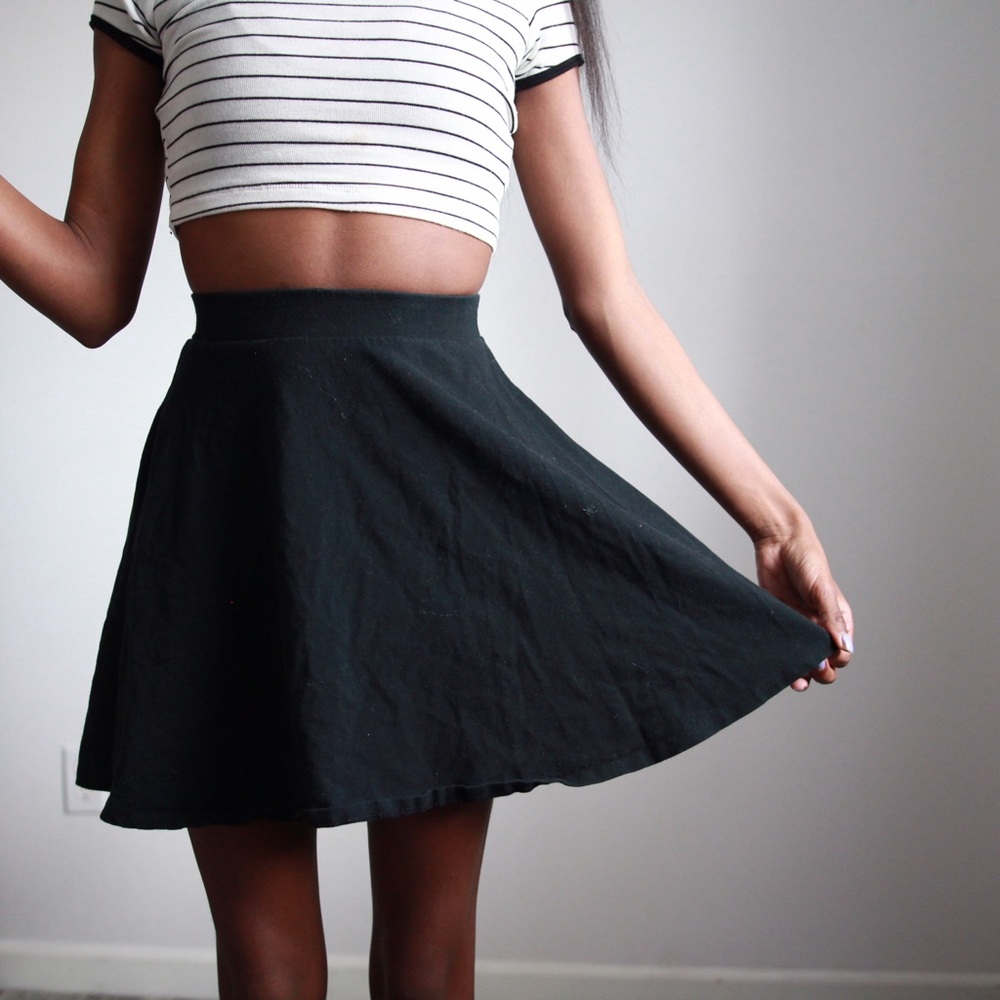 Skater cotton skirt