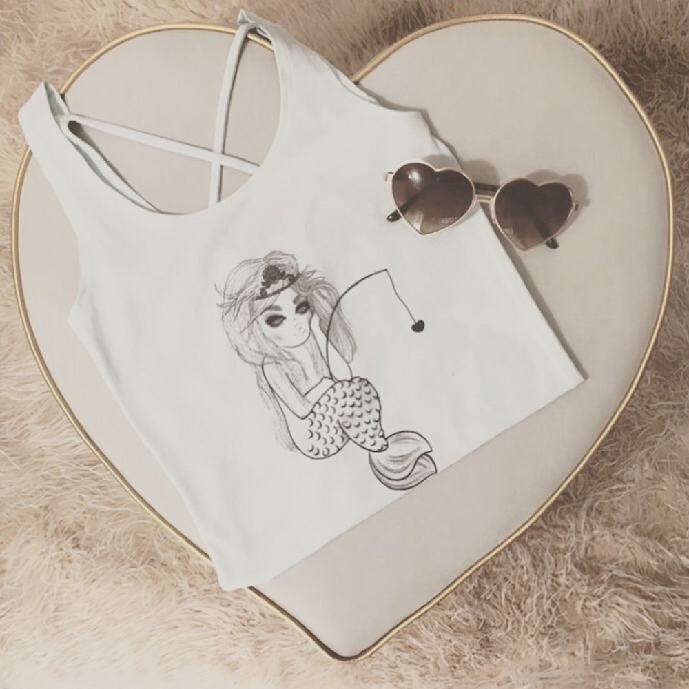 SOLD OUT criss cross paperdawls tank