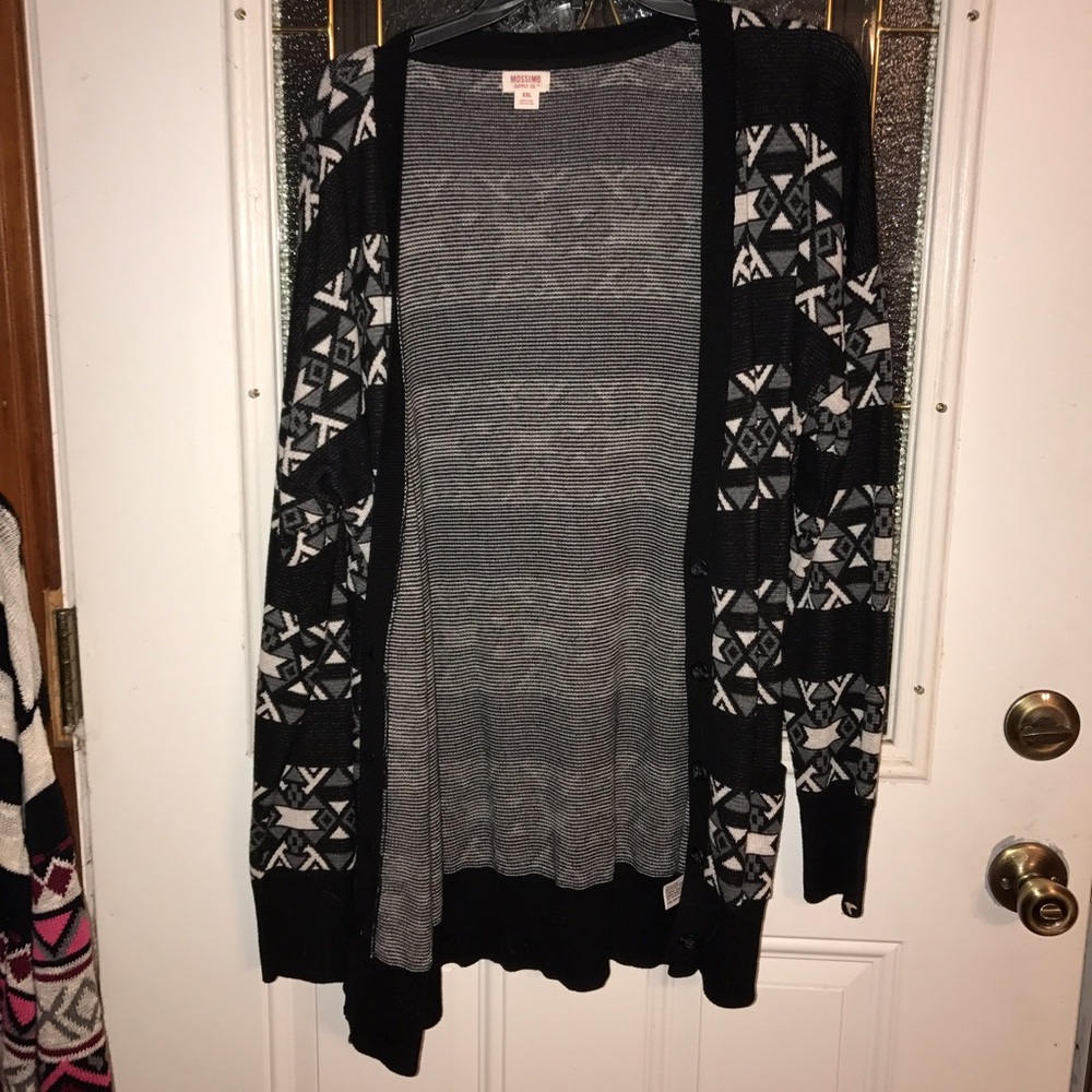 Black and white sweater