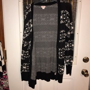 Black and white sweater