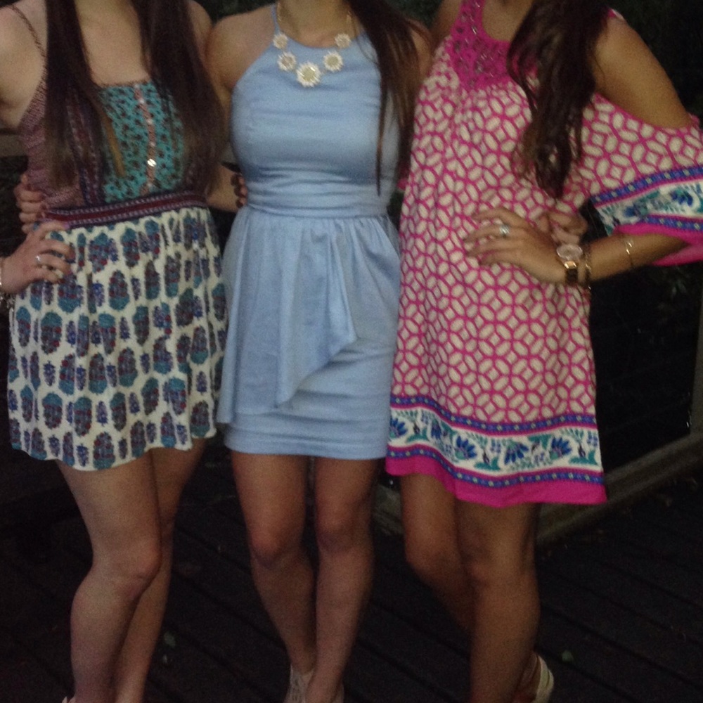 Light Blue Mini Dress (center)
