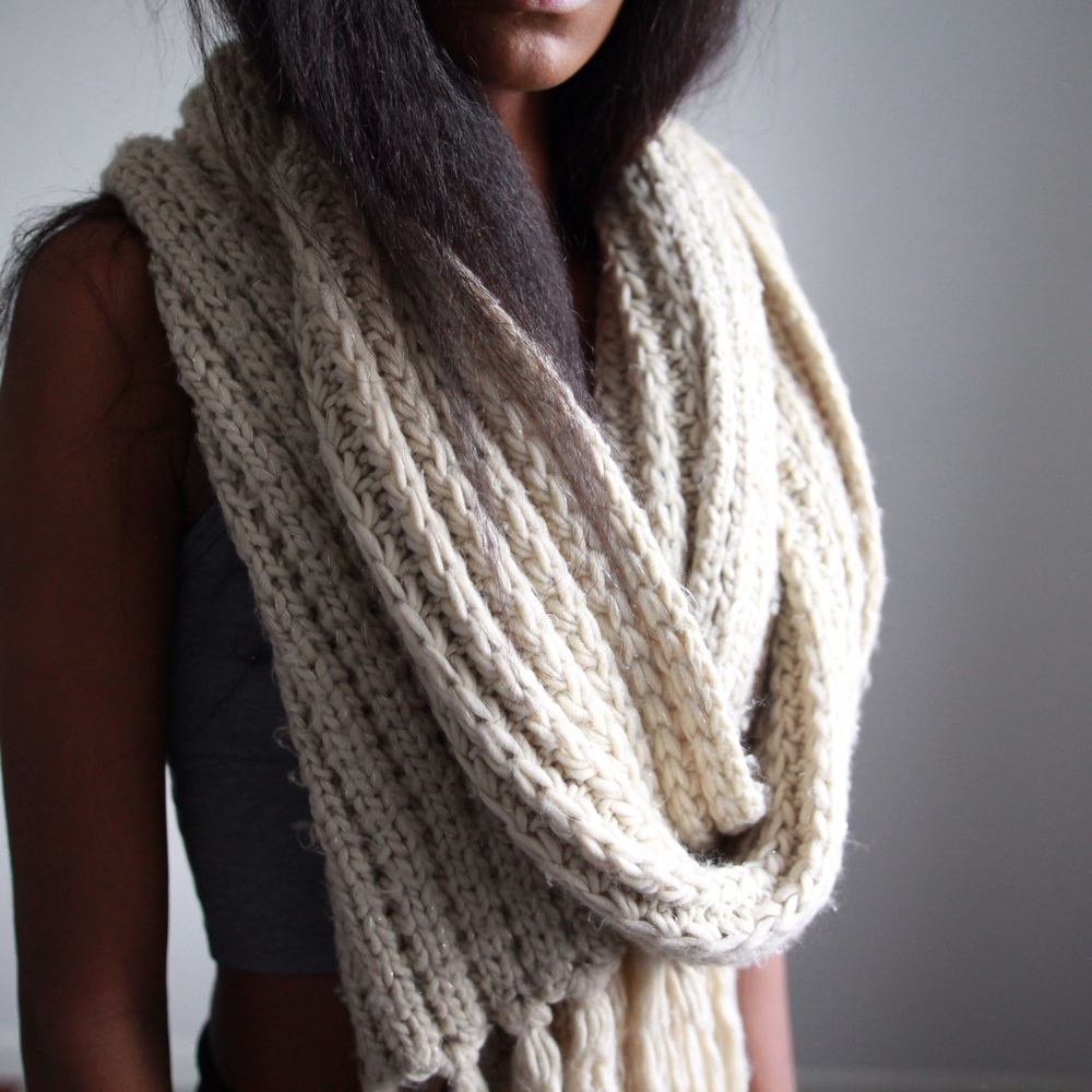 Large sweater scarf