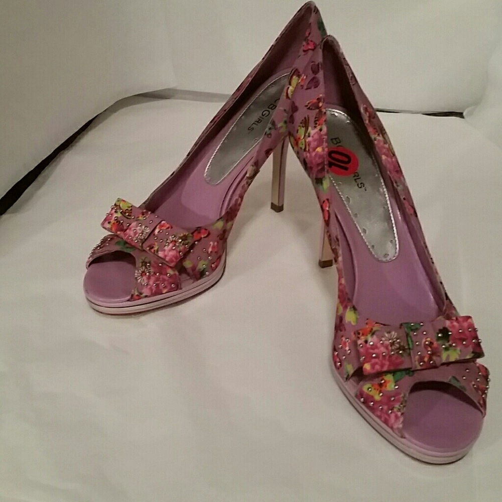 BCBGIRLS Floral design Womans Shoes