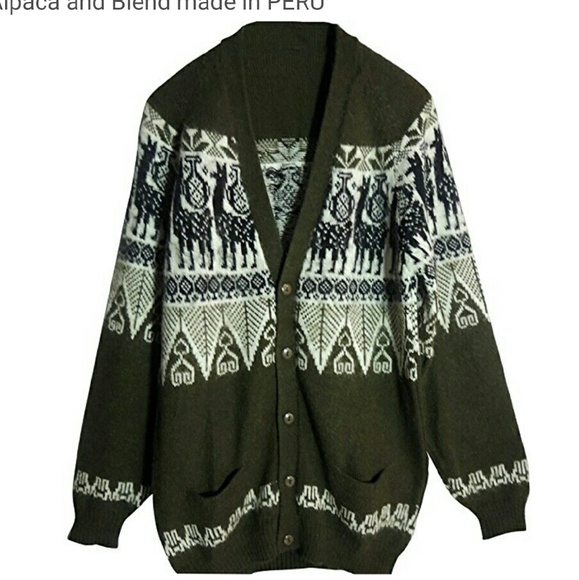 Alpaca Wool Cardigan - Picture 2 of 2