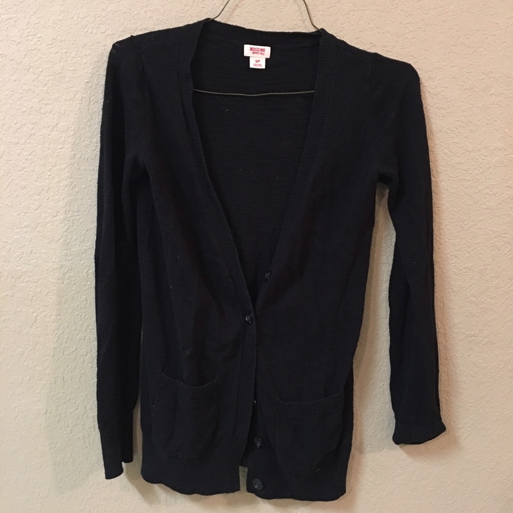 Black cardigan