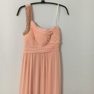 Simple Baby Pink Prom Dress