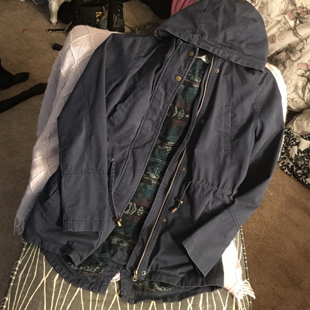 Navy blue pea coat