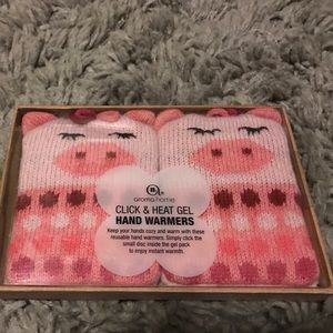 Pink pig hand warmers
