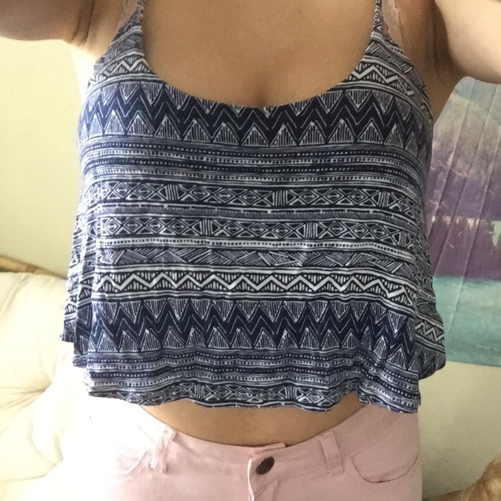 Patterned crop top - Picture 2 of 2