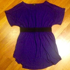 Purple and black shirt
