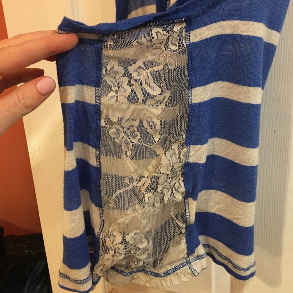 Blue Racer Back Tank - Picture 3 of 3