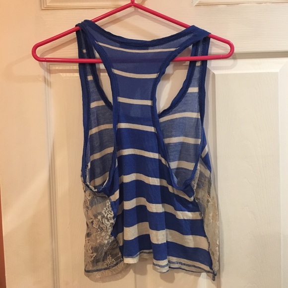 Blue Racer Back Tank - Picture 2 of 3