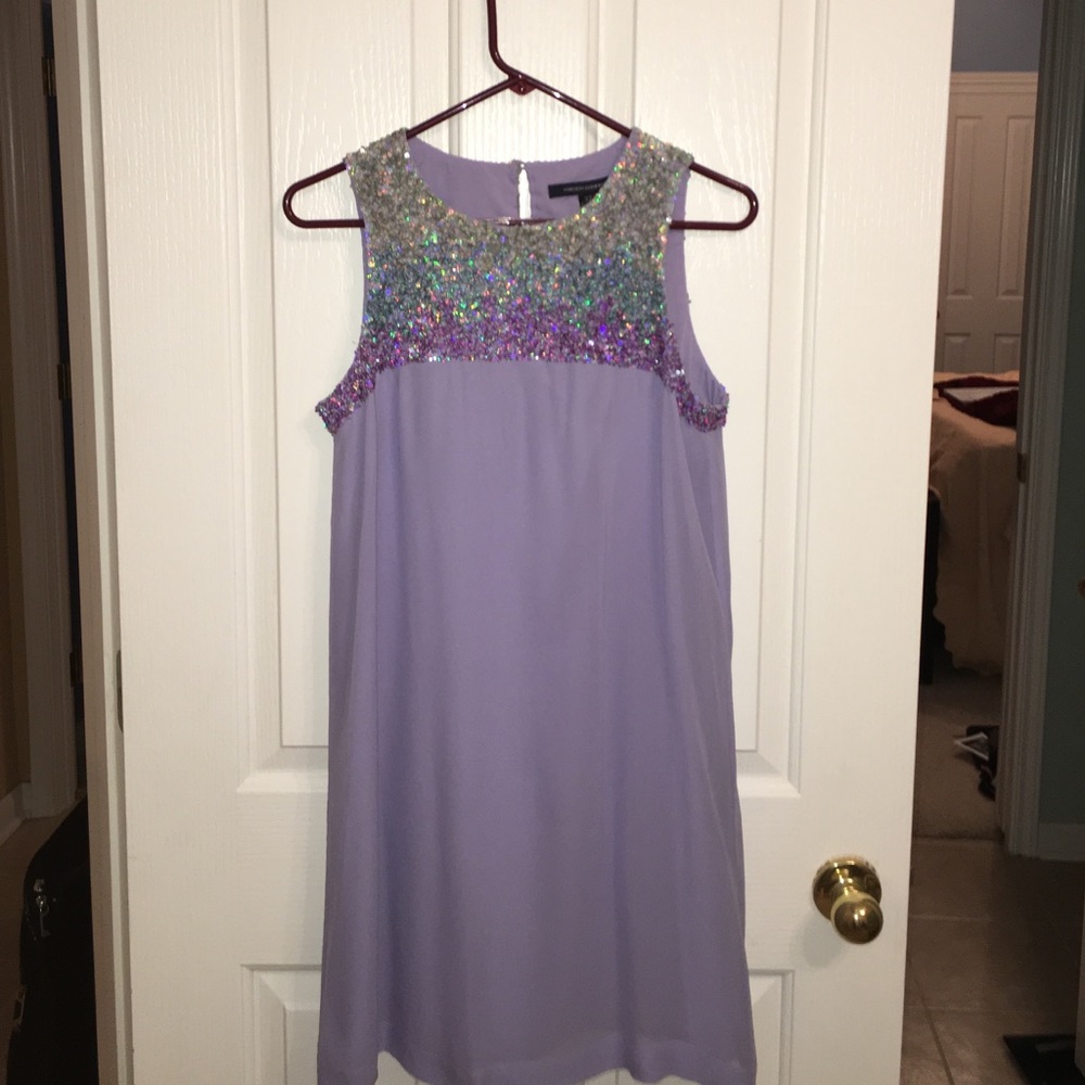 NWOT French Connection lilac ombré sequined dress