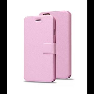 NEW iPhone 7 Plus pink wallet case