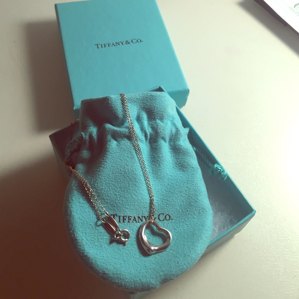 Tiffany & Co. Open Heart Necklace
