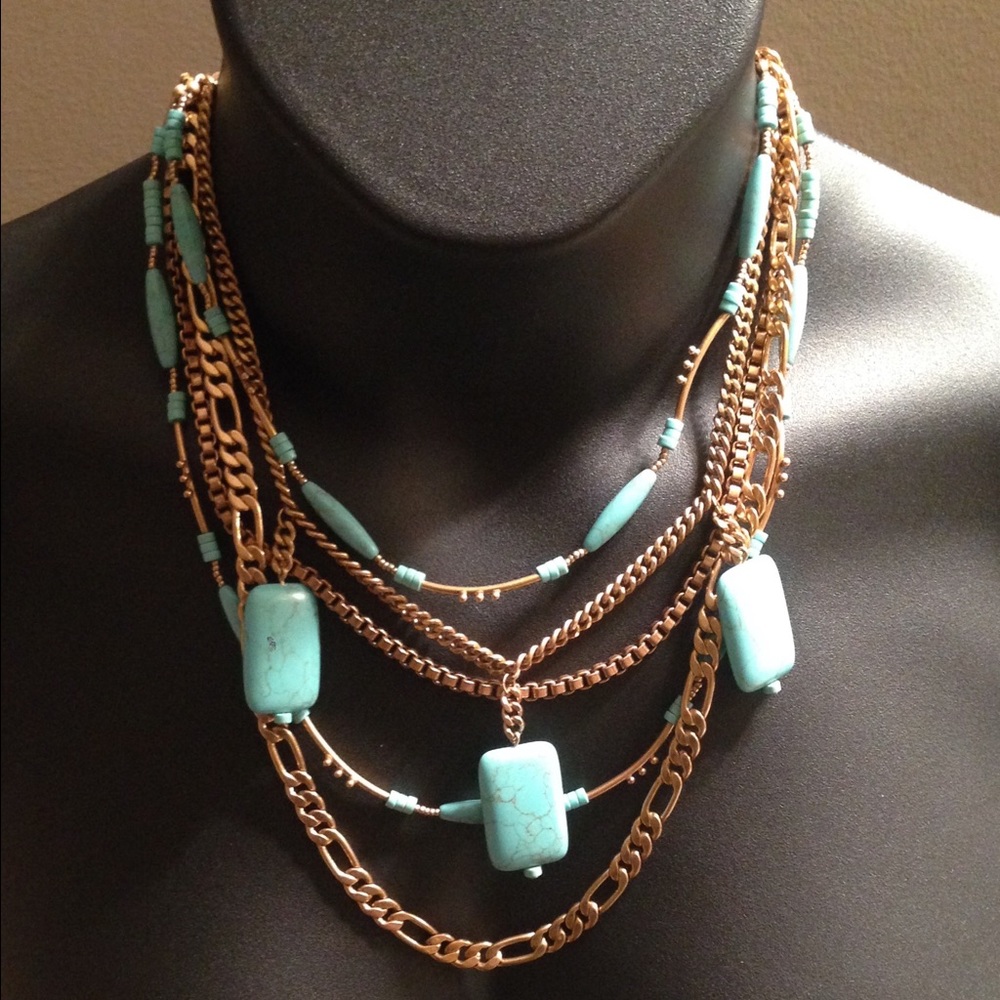Silpada Necklace Toes In The Sand Turquoise