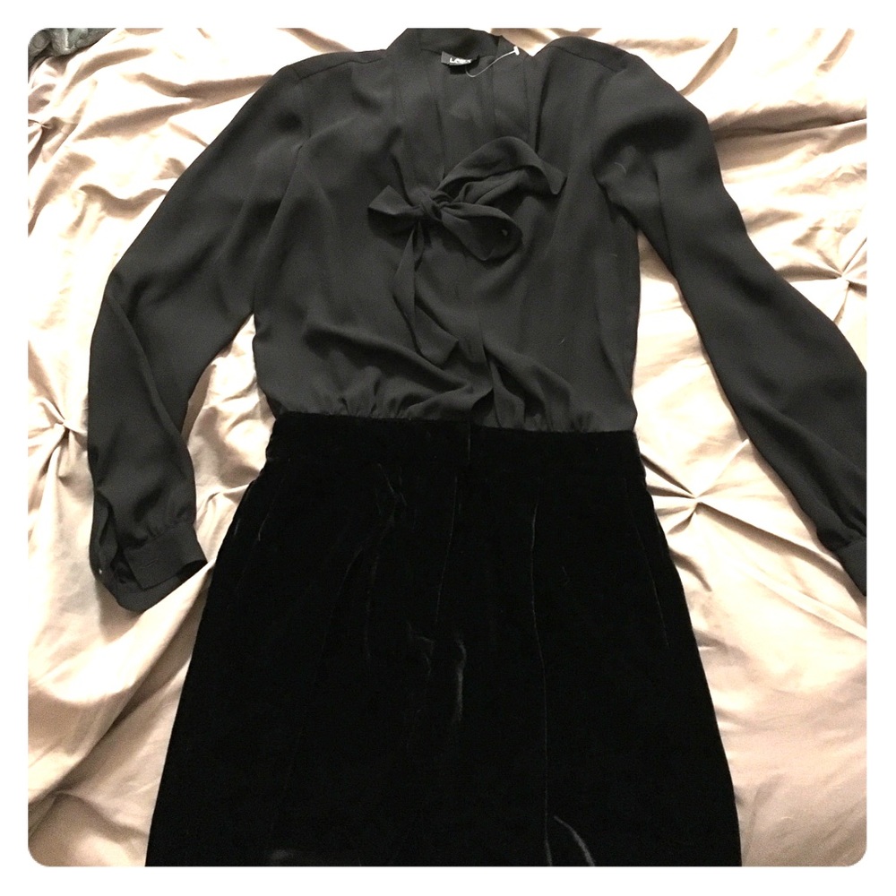 Loft crushed velvet winter romper