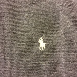 Men's thermal polo long sleeve