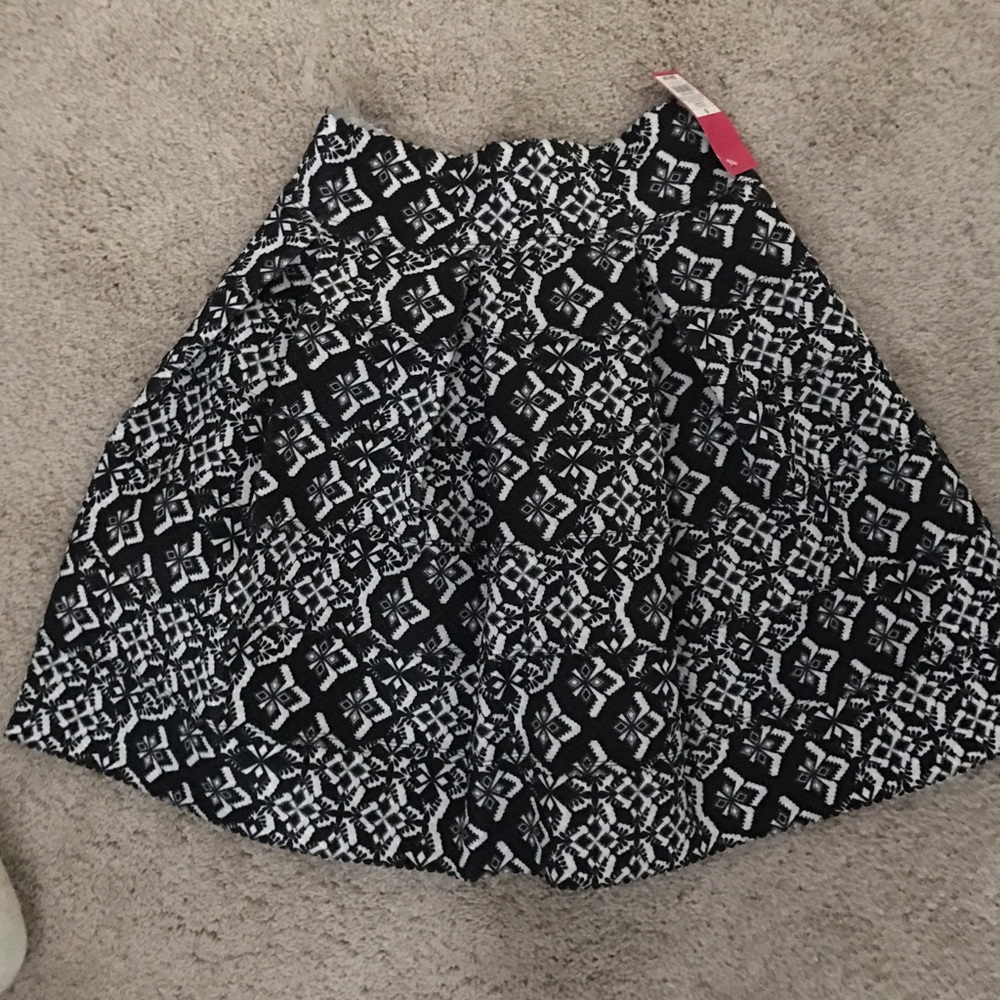 Black and white skirt