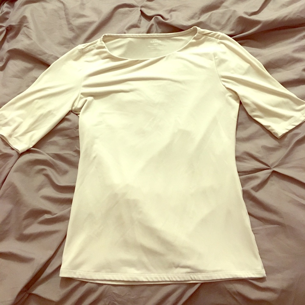 Grace essential basics nude 3/4 length top