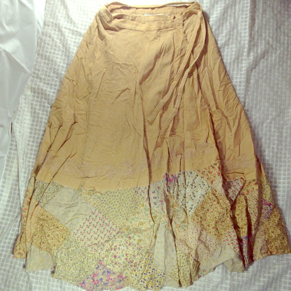 Corduroy Wrap Skirt