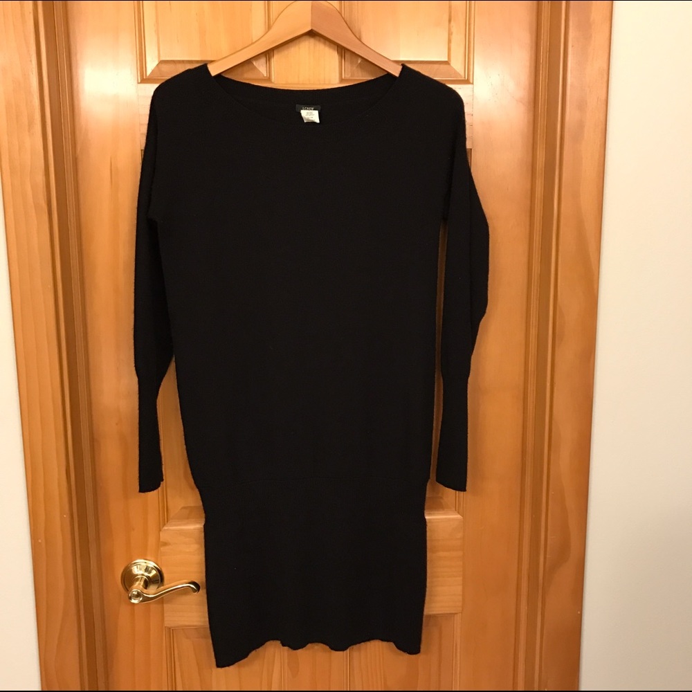J.Crew Black Cashmere Dress