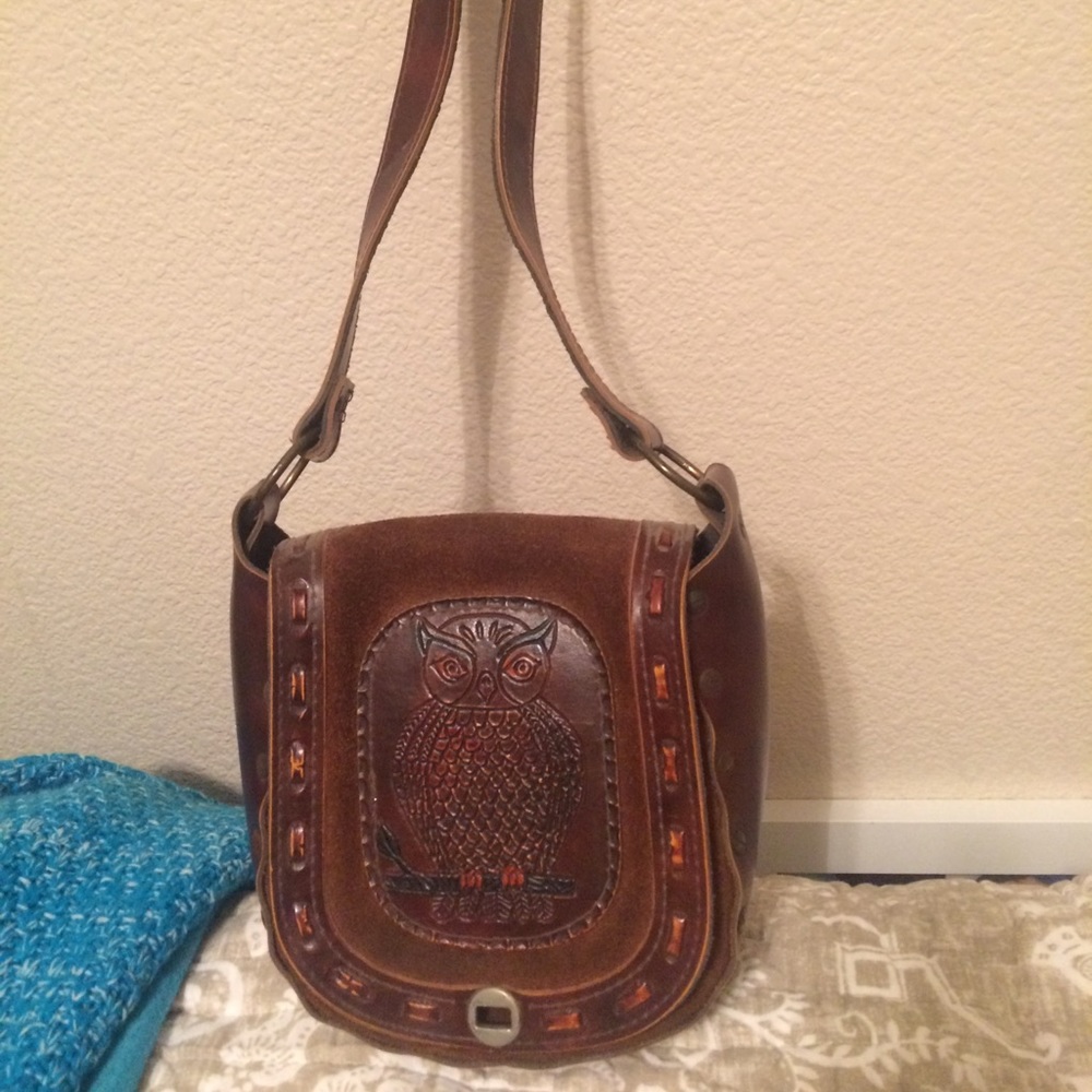Hand made, real leather purse.