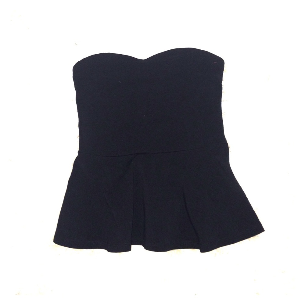 Peplum tube top