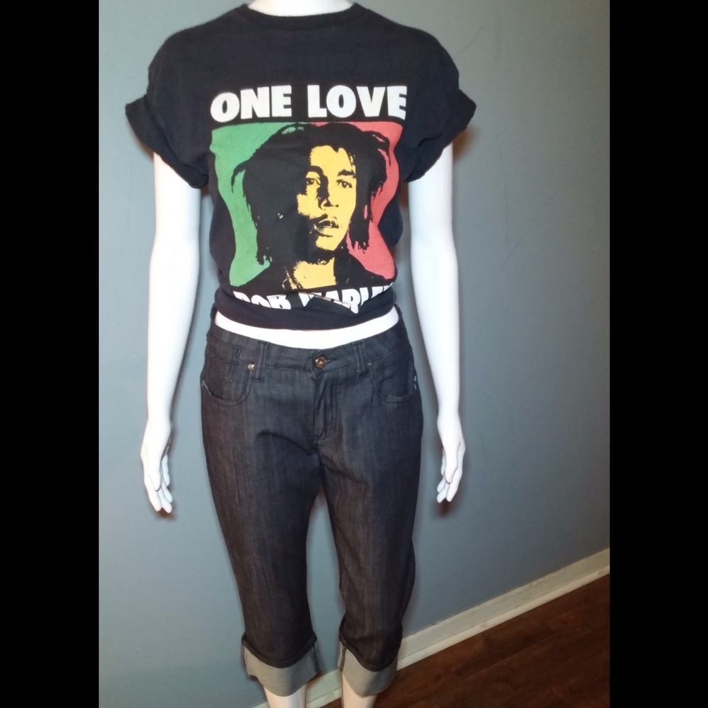 PZI Blk Out Skinny Jeans w/Embroidered on pockets