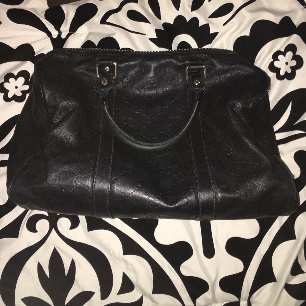 Authentic Gucci black leather bag
